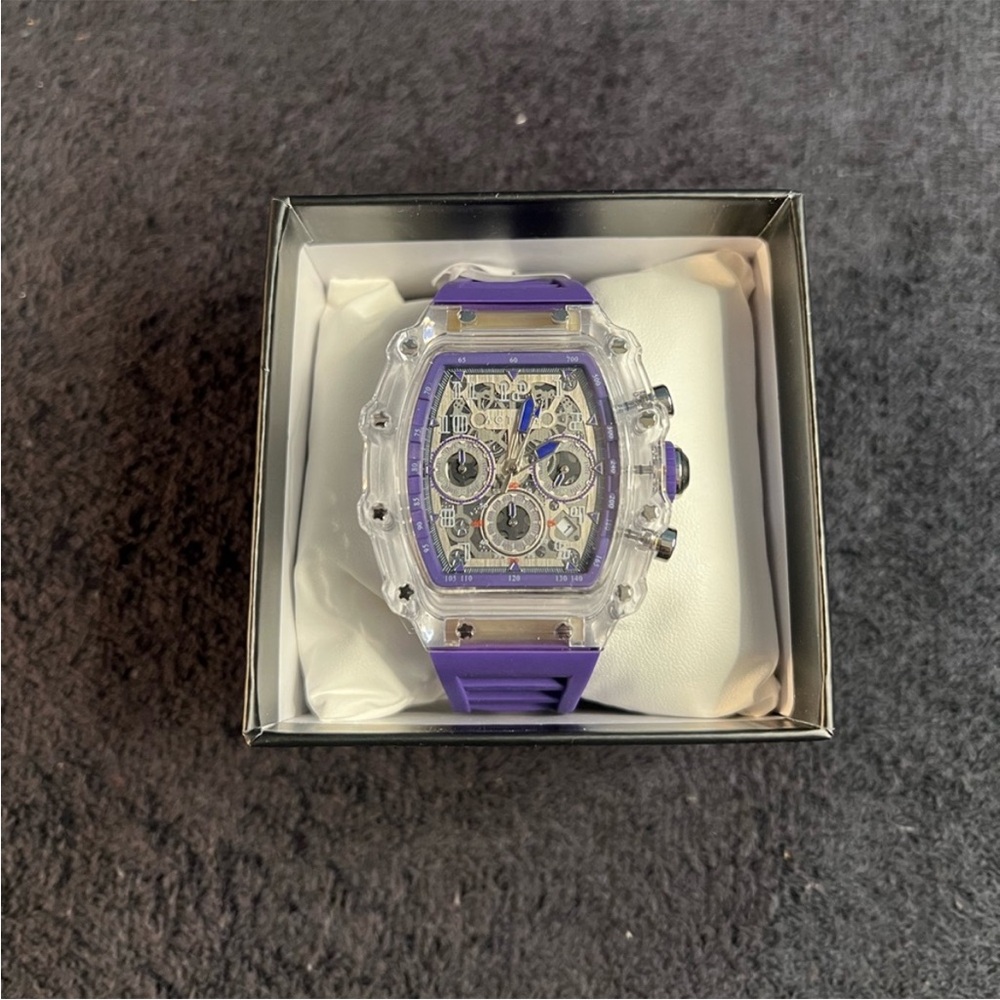 Rare Activa X Invicta Purple and Black Women's Watch new in box - Picture 2 of 10